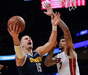 约基奇21+5+8伤退 热火8人得分上双胜掘金